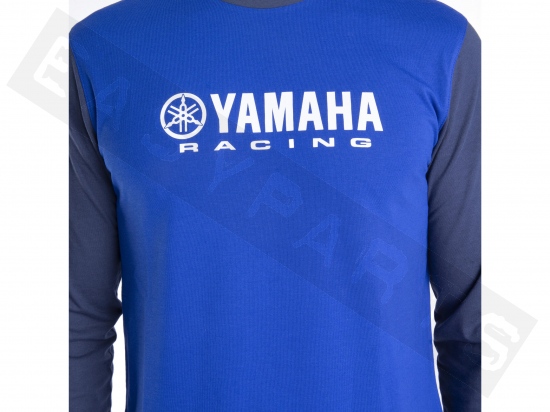 T-shirt mangas largas YAMAHA Paddock Blue TeamWear 2024 Ama Azul Hombre